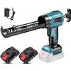 Selius Pistola per colla elettrica - Kit con spruzzatore a batteria - 18V - 4 velocità - Include 2 batterie