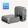 Selius Mini PC - Computer desktop compatto - Piccoli computer - PC silenzioso - 12 GB di RAM e 512 GB di SSD - Doppia uscita HDMI 4K - Wi-Fi