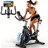 Selius Cyclette da allenamento - Ergometro fitness - Con resistenza magnetica fino a 300W e portaborraccia, colore nero