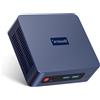 Selius Mini PC - Computer desktop compatto - 16 GB di RAM - 500 GB di SSD - Doppio monitor 4K