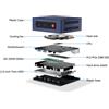 Selius Mini PC - Computer desktop compatto - Processore quad-core - 8 GB di RAM - SSD da 256 GB