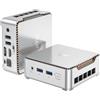 Selius Mini PC - Mini computer desktop - Micro PC compatto - 16 GB di RAM - 512 GB di SSD - Supporto per due monitor 4K