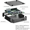 Selius Mini PC - Computer silenzioso senza ventola - Processore di 12ª generazione N100 - 8 GB di RAM, 256 GB di SSD - Supporto per tre schermi - Windows 11 Pro