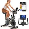 Selius Cyclette da casa - Bicicletta fitness - Bicicletta da indoor - Attrezzatura per allenamento in bicicletta - Attrezzo per il fitness - Design elegante con trasmissione a cinghia