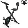 Selius Cyclette da casa - Bicicletta fitness - Bicicletta pieghevole - Cyclette da interno - Bicicletta da allenamento - 8 livelli di resistenza