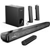 Selius Soundbar a 4.1 canali - Altoparlante per TV - Audio cinematografico - Soundbar surround - Soundbar wireless - Dolby Atmos