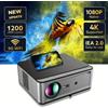 Selius Proiettore Full HD - Proiettore - Proiettore smart - Proiettore Wi-Fi - Proiettore Android - 1200 lumen ANSI