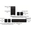 Selius Soundbar - Sistema audio per home theater - Soundbar per TV - Altoparlanti surround - Sistema audio Atmos