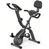 Selius Cyclette da casa - Bicicletta fitness - Bicicletta da indoor - Bicicletta da allenamento - Spin bike - Pieghevole - Resistenza magnetica