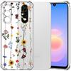 Choeeu ChoosEU Trasparente Cover per Samsung Galaxy A17 5G / 4G, Girasole | Sottile TPU Silicone Trasparente Custodia, Disegni Colorate Fiore Fiori Motivo, per Ragazza, Antiurto Protettiva Morbido Case