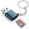 Seminer Lettore di Schede USB 3.0, Adattatore per Scheda TF ad Alta Velocità Compatibile con MicroSDXC, MicroSDHC e MicroSD per Computer Portatili, MacBook e Samsung Galaxy (Blu)