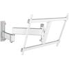 Vogel's Comfort TVM 3645 Staffa TV Girevole Bianca da Parete per 40-77'' | Rotazione fluida fino a 180°, Inclinabile 20°, Portata 35 kg, Certificato TÜV, VESA 600x400, Tasselli Fischer inclusi