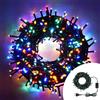 Wisdom Catena di luci musicale 19 metri da 320 Led Multicolore con cavo verde Wisdom