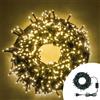 Wisdom Catena di luci musicale 19 metri da 320 Led Bianco Caldo con cavo verde Wisdom