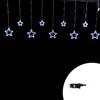 Wisdom Tenda luminosa con Stelle neon 3 metri Led Bianco Freddo stalattiti altezza 100cm per interno Wisdom