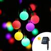 Wisdom Catena decorata con 50 Sfere a Led Multicolore 5 metri con pannello solare Wisdom