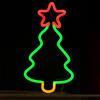 Wisdom Albero di Natale luminoso da 30cm Led Neon Flex USB da interno Wisdom