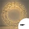 Wisdom Ghirlanda decorativa luminosa 50cm 1000 Led in metallo Bianco Caldo Wisdom