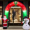 Wisdom Arco gonfiabile con Babbo Natale e Pupazzo di neve 2,4 metri da esterno Wisdom