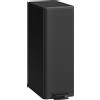 HOMCOM Cestino Spazzatura 20L con Chiusura Ammortizzata e Secchio Rimovibile, in Acciaio e PP, 21.5x37.2x57 cm, Nero | Aosom Italy