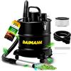Avilia Bidone Aspiratutto 800W 20L Senza Sacco - Aspiracenere Stufa Pellet e Barbecue con Filtro HEPA, Aspiraliquidi con Ruote, Aspira Foglie in Metallo - Bidone Aspirapolvere Solidi e Liquidi
