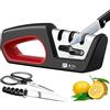 TAIDEA TG2017 KitchenProfessional, affilacol telli professionale 4 in 1, lama affilatrice per affila coltello e coltelli da cucina, strumento essenziale per affila coltelli e forbici con precisione