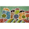 Baroni Home Zerbino da Esterno in Cocco con Base in PVC Antiscivolo, Zerbino Dipinto a Mano, Tappeto da Esterno in Fibra di Cocco Facile da Pulire e Ultraresistente, 70x40x2 cm, Paesaggio 5