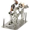 Steelman24 I Omini di Viti Amore con Steccato Come Appoggio I Idee Regalo Originale I Soprammobili in Metallo I Modellino
