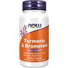 NOW Foods Turmeric & Bromelain - 90 vcaps