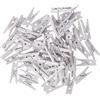 Mopec A1121.01 - Scatola con 100 Mini mollette, Colore: Bianco, 1 Confezione