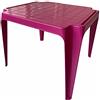 eacommerce Tavolo Tavolino da gioco per Bambino Colori Assortiti in Polipropilene Impilabile (Purple)