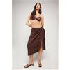 Tezenis Pareo Midi In Tela Di Viscosa Donna Marrone