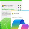 Microsoft 365 Business Premium + Copilot Business | Abbonamento annuale | 1 utente | 15 dispositivi