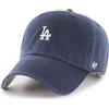 47 MLB Berretto Baseball Clean Up Baserunner Corona destrutturata Regolabile NY LA Piccolo Logo Cappellino