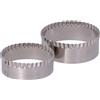 Tagliapasta Confezione di 2 anelli INOX senza manico taglia tigelle (8,6cm e 7cm)