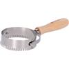 Tagliapasta Taglia tigelle liscio e dentato con manico di legno. Diametro tigella 9 cm