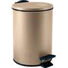 SPIRELLA - Contenitore Adelar 3L - Design compatto - 16,8 x 16,8 x 25 cm - Elegante colore cappuccino - Coperchio removibile - Ideale per cucina e bagno - Materiale igienico