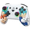 SUBSONIC - Controller Wireless Dragon Ball Goku Vegeta - Switch 2 - Bianco | Licenza Ufficiale, Controller Ergonomico, LED Programmabile, Vibrazione, Giroscopio per Nintendo Switch 2 e Switch