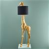 WERNS Lampada da Terra Giraffa Oro Nero GiGi 50x40x171cm