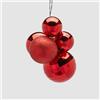 EDG Enzo De Gasperi Addobbo Palline Sfere di Natale Grappolo Mirrormix 5 Pezzi