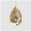 EDG Enzo De Gasperi Decorazione Natalizia Addobbo Diamante Goccia 15x10cm Champagne