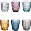 VILLA D'ESTE HOME TIVOLI Geometrie Set 6 Pezzi Bicchieri Acqua 350ml Vetro Colorati