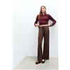 Intimissimi Pantaloni Lunghi A Palazzo In Modal Light Con Cashmere Marrone