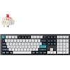 Keychron Q6 Max - Tastiera meccanica wireless RGB, sostituibile a caldo, interruttori Gateron Jupiter Red, telaio in alluminio con manopola, dimensioni standard (104 tasti), compatibile con Windows