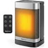 Pro Breeze Thermacube Mini Stufetta Elettrica Oscillante 1500W - Termoventilatore Basso Consumo per Bagno e Casa, Riscaldamento/Ventilazione, Pannello Touch, Termostato Eco, Interruttore di Sicurezza