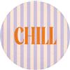 OnlyWow© Tappetino Doccia Rotondo 70x70 cm Accessori Per Il Bagno Tappeto Memory Foam Bathmat Bathroom Mat Assorbente Lavabile Moderni Lilla - Arancione - A righe - Chill
