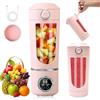 Sifxouped Frullatore portatile da 700 ml, USB con display digitale e doppio coperchio | Shaker elettrico con bottiglia per frullati, per alimenti per bambini, succo e frappè, ideale per viaggi e in viaggio