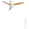 CREATE / WINDCALM NATURAL WOOD S/Ventilatore da soffitto con luce bianco pale legno chiaro con telecomando / 40W, Temporizzatore, Ø112 cm, 6 velocità, 3 temperature di luce, funzione estate-inverno