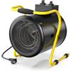 DAHTEC Stufetta Elettrica Industriale 3000 W Termoventilatore, Nero | Riscaldatore Elettrico Portatile, Termostato & Ventilazione, Protezione da Surriscaldamento per Officina, Garage e Cantiere