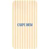 OnlyWow© Tappetino Bagno Rettangolare 60x120 cm Tappeto Doccia Bath Mat Antiscivolo Moderni Decorazioni Memory Foam Lavabile Tappeti Blu - Giallo - A righe - Carpe Diem